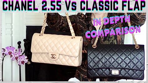 chanel reissue vs classic flap|chanel 2.55 bag reissue.